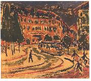 Ernst Ludwig Kirchner Tramway in Dresden USA oil painting artist